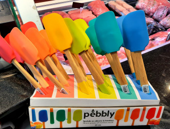 Spatule en bambou et silicone