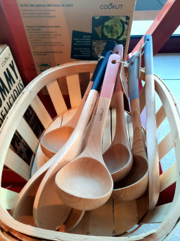 Spatule et louche en bois cookut